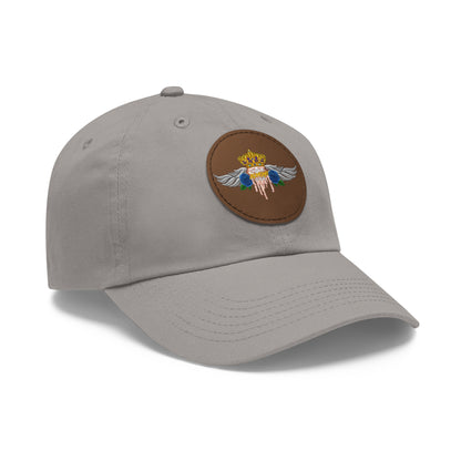 H.A.W Dad Hat with Leather Patch (Round)