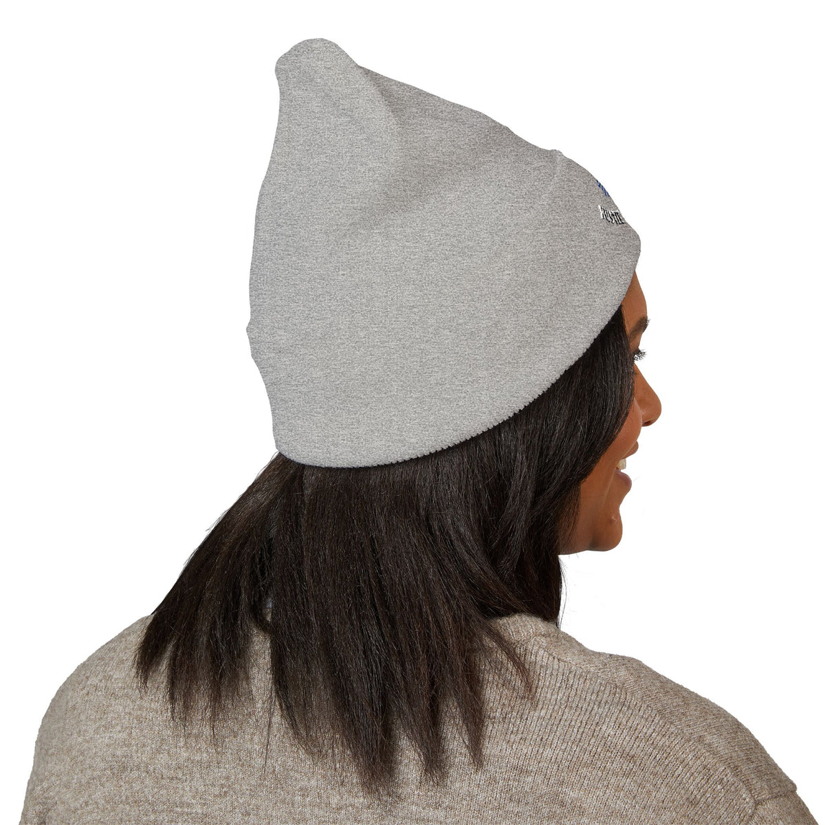 Classic Beanie — Embroidered "Hustle Always Wins"