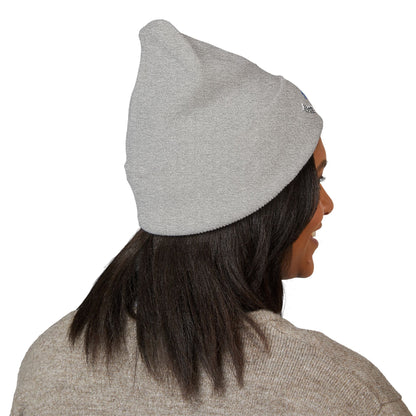 Classic Beanie — Embroidered "Hustle Always Wins"