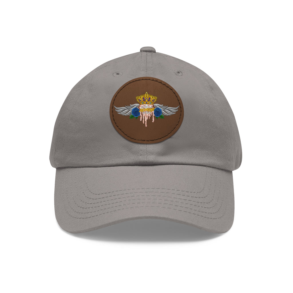 H.A.W Dad Hat with Leather Patch (Round)