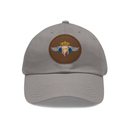 H.A.W Dad Hat with Leather Patch (Round)