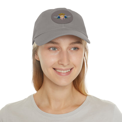 H.A.W Dad Hat with Leather Patch (Round)