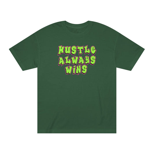 Hustle Always Wins Tee — Motivational Graphic T-Shirt