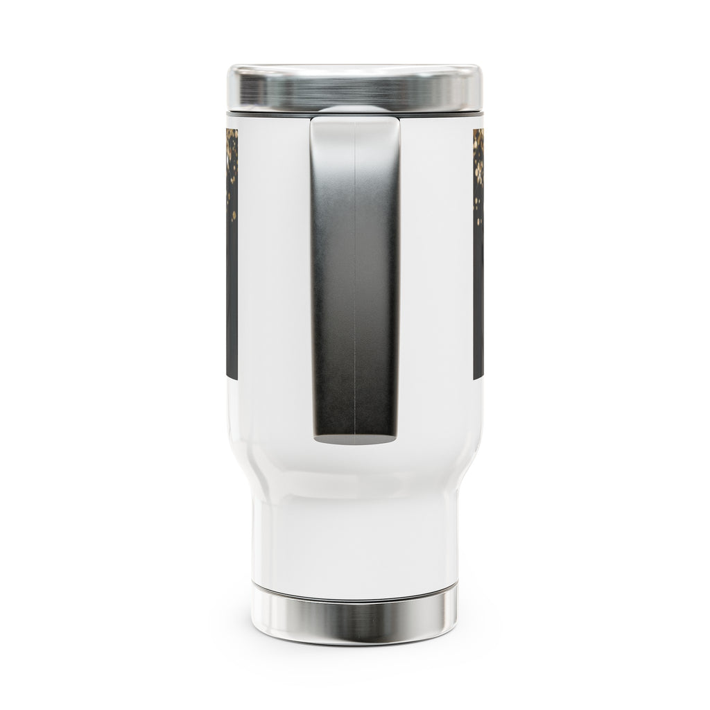 H.A.W Stainless Steel Travel Mug with Handle, 14oz