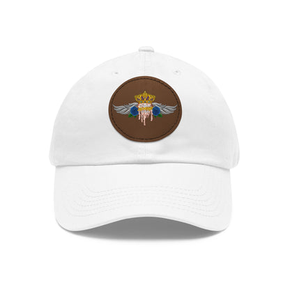 H.A.W Dad Hat with Leather Patch (Round)
