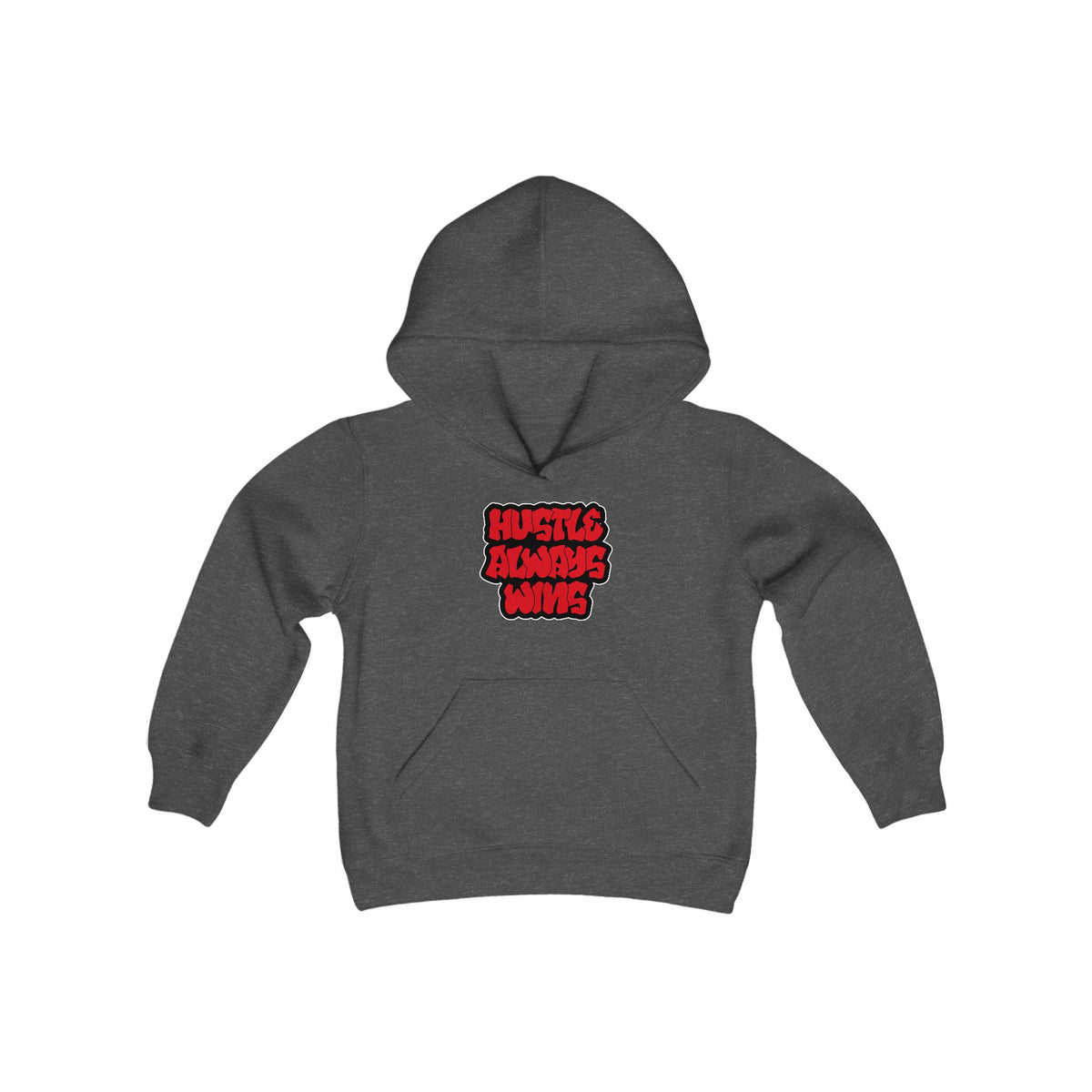 Hustle Always Wins Youth Hooded Sweatshirt