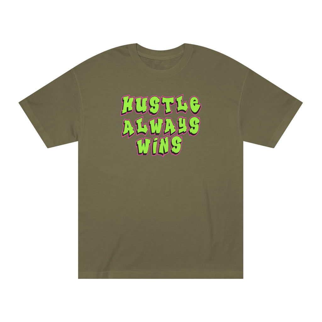 Hustle Always Wins Tee — Motivational Graphic T-Shirt