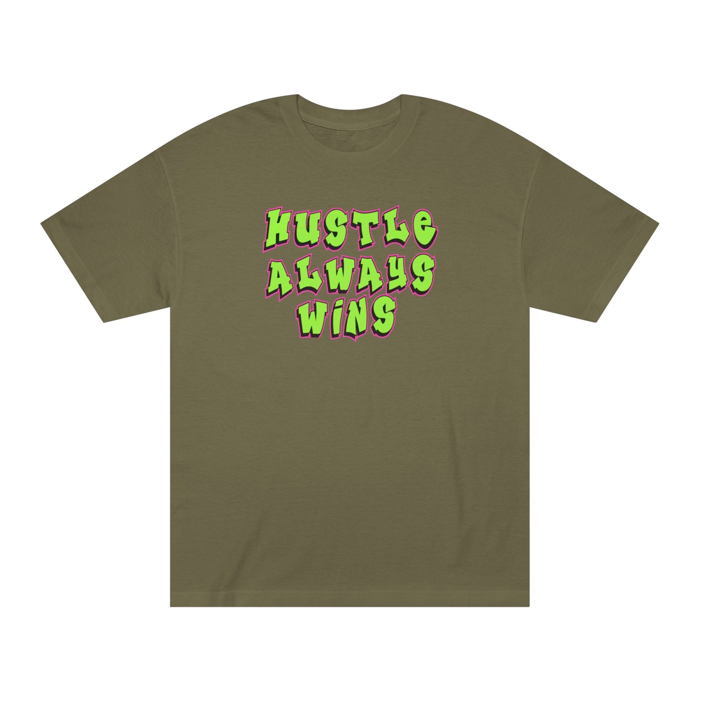 Hustle Always Wins Tee — Motivational Graphic T-Shirt