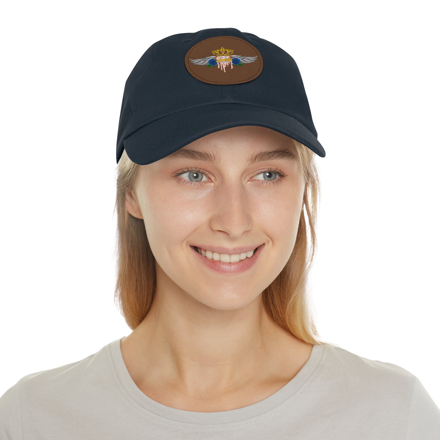 H.A.W Dad Hat with Leather Patch (Round)