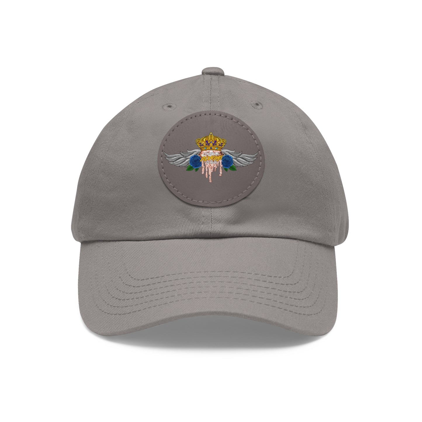 H.A.W Dad Hat with Leather Patch (Round)