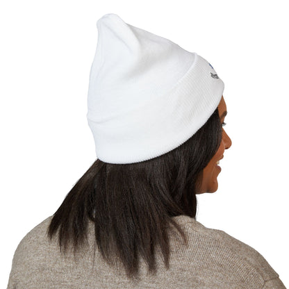 Classic Beanie — Embroidered "Hustle Always Wins"