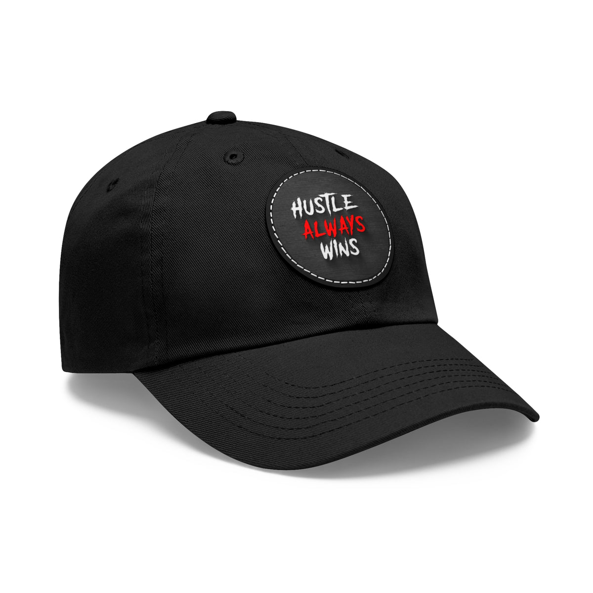H.A.W Dad Hat with Leather Patch (Round)