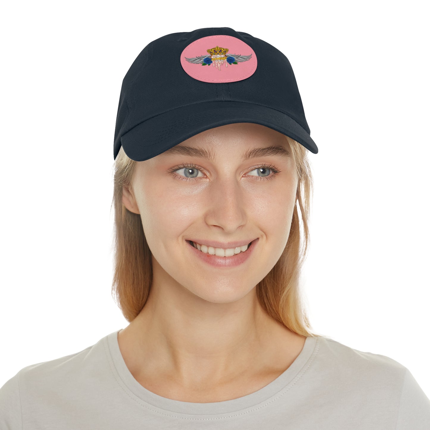 H.A.W Dad Hat with Leather Patch (Round)
