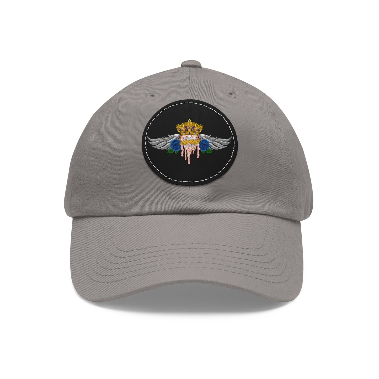 H.A.W Dad Hat with Leather Patch (Round)