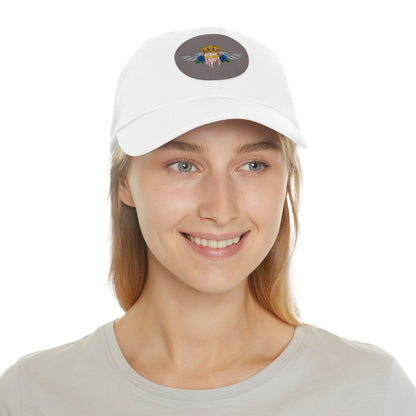 H.A.W Dad Hat with Leather Patch (Round)