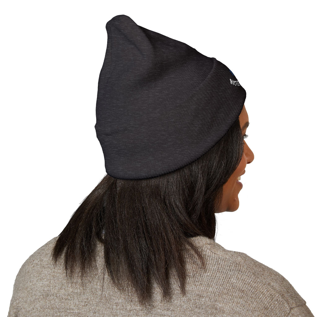 Classic Beanie — Embroidered "Hustle Always Wins"