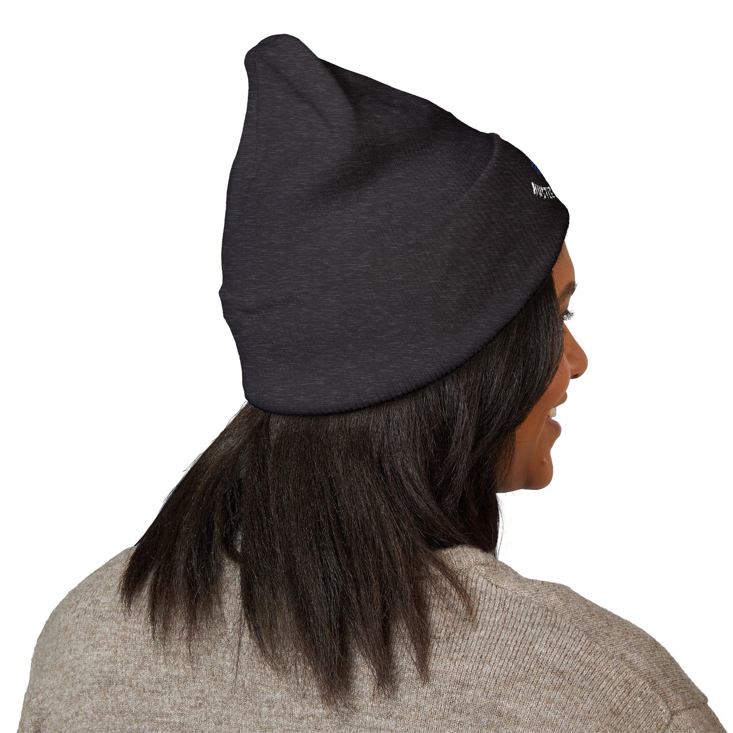 Classic Beanie — Embroidered "Hustle Always Wins"