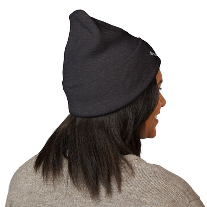Classic Beanie — Embroidered "Hustle Always Wins"