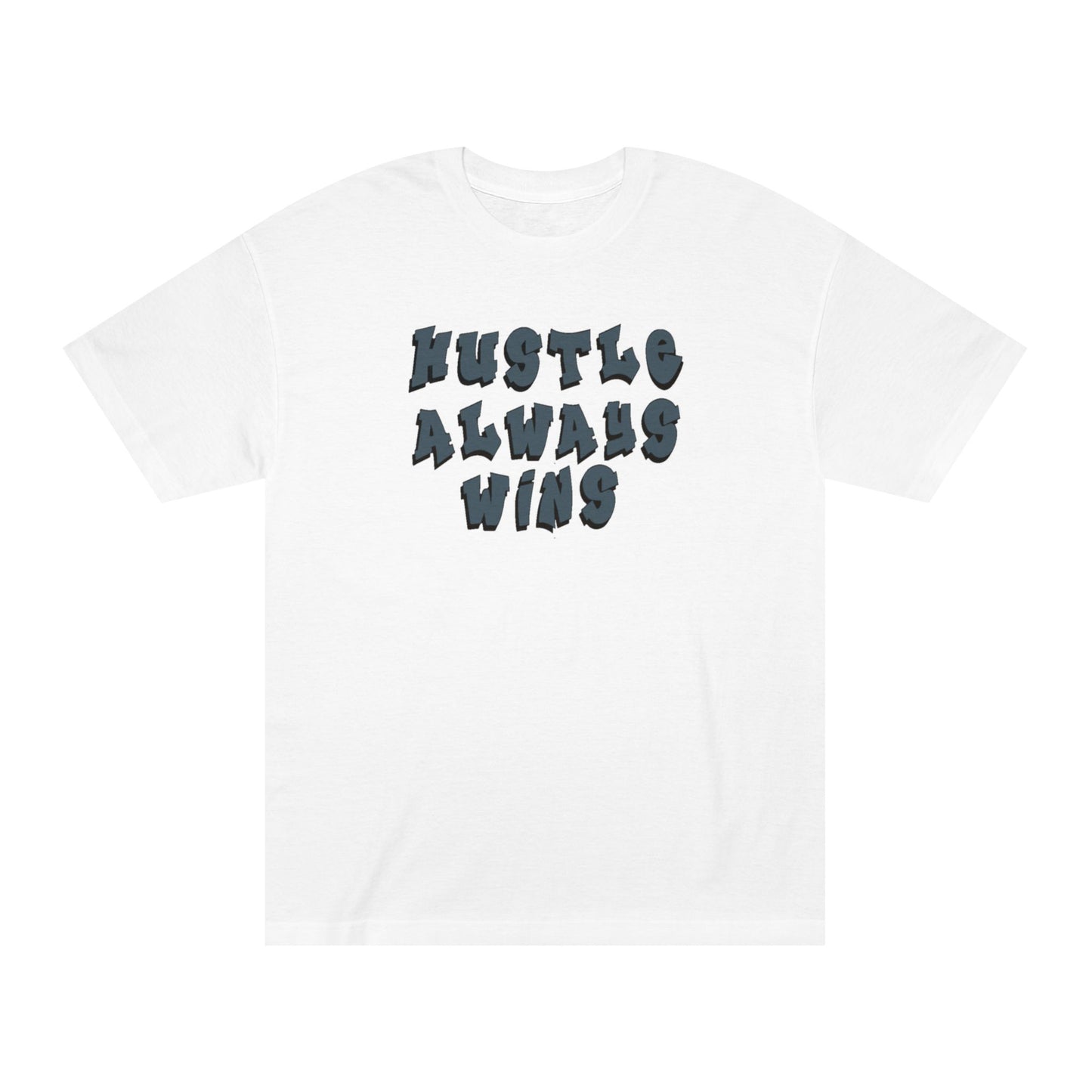 Hustle Always Wins Tee — Motivational Graphic T-Shirt