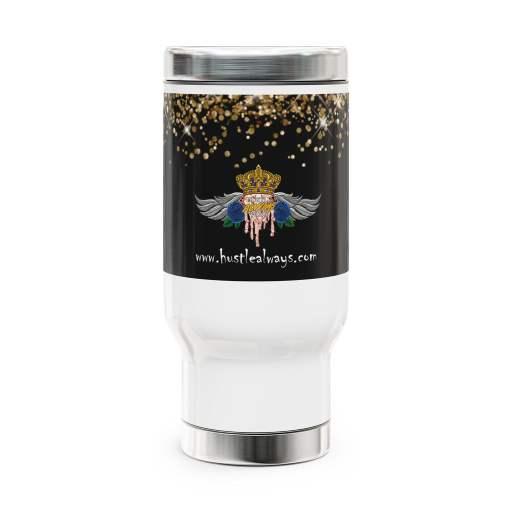 H.A.W Stainless Steel Travel Mug with Handle, 14oz