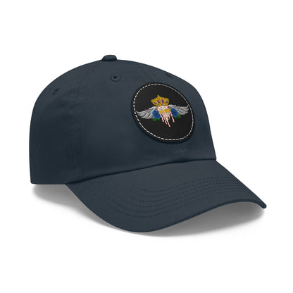 H.A.W Dad Hat with Leather Patch (Round)
