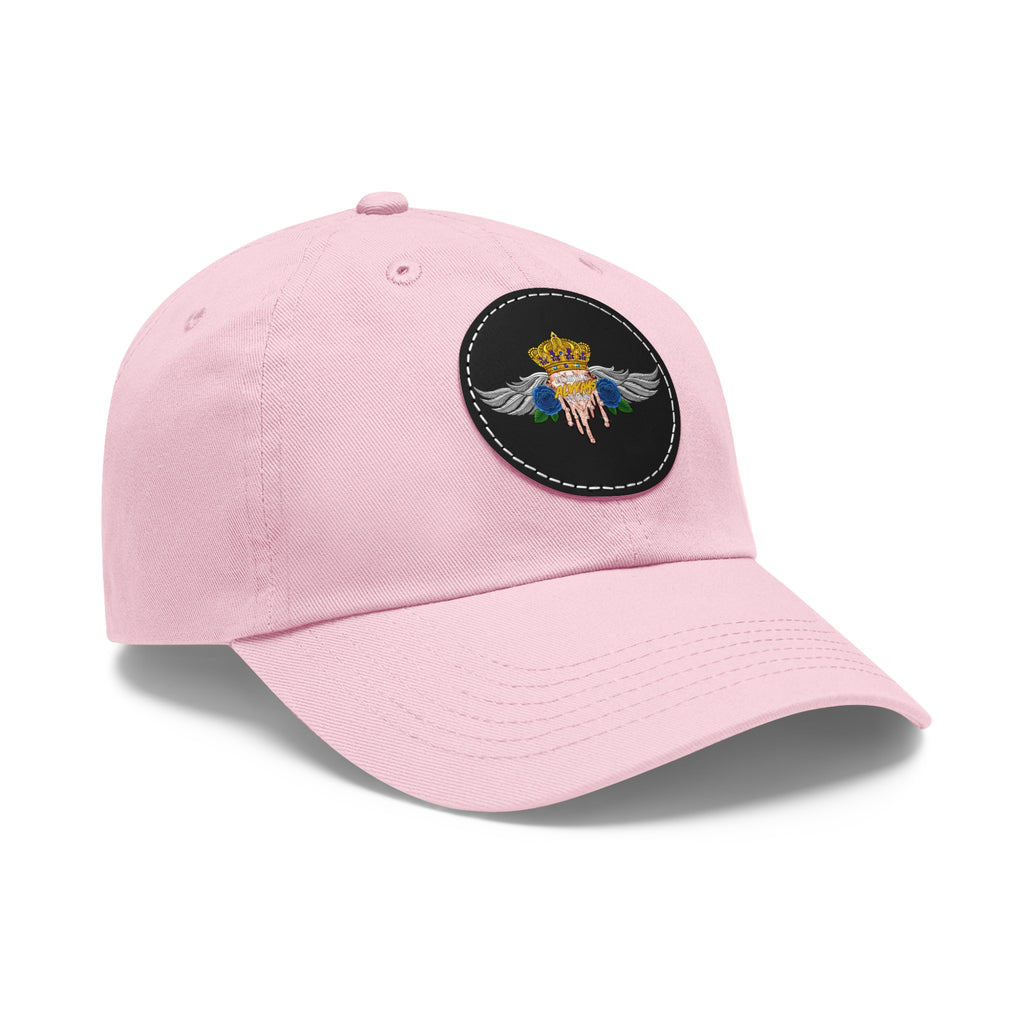 H.A.W Dad Hat with Leather Patch (Round)