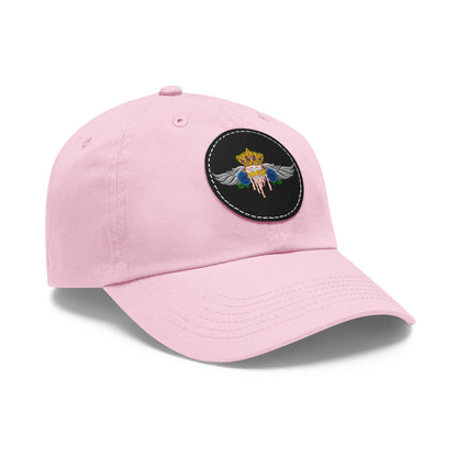 H.A.W Dad Hat with Leather Patch (Round)