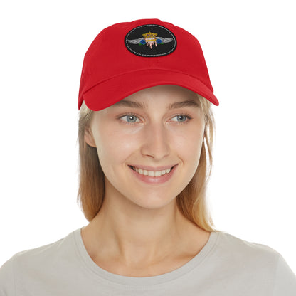 H.A.W Dad Hat with Leather Patch (Round)
