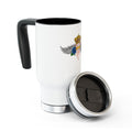 H.A.W Stainless Steel Travel Mug with Handle, 14oz