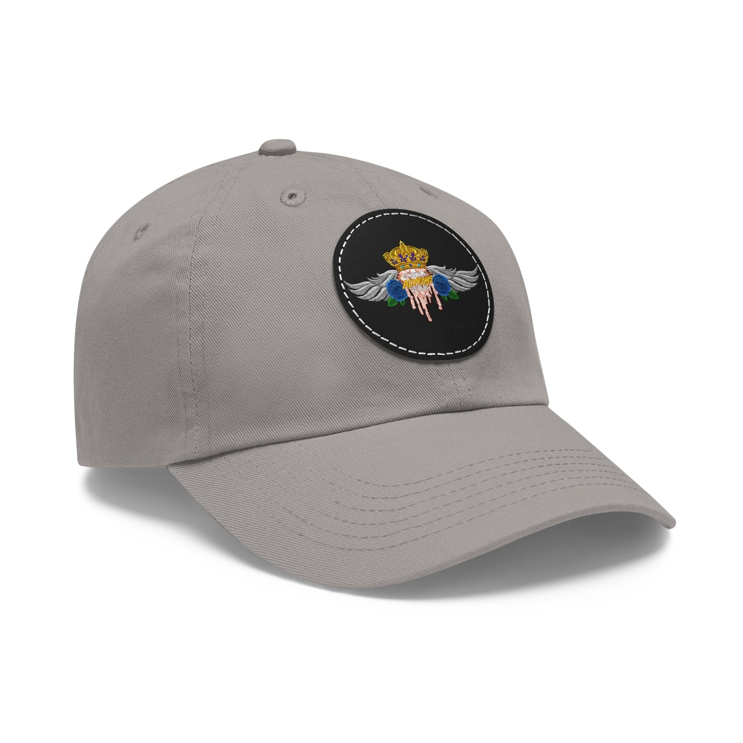 H.A.W Dad Hat with Leather Patch (Round)