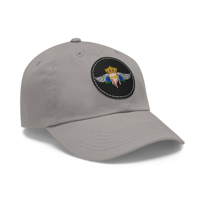 H.A.W Dad Hat with Leather Patch (Round)