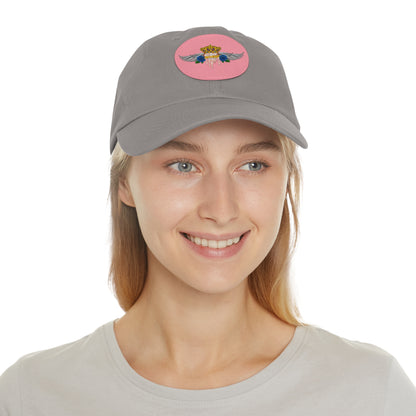 H.A.W Dad Hat with Leather Patch (Round)