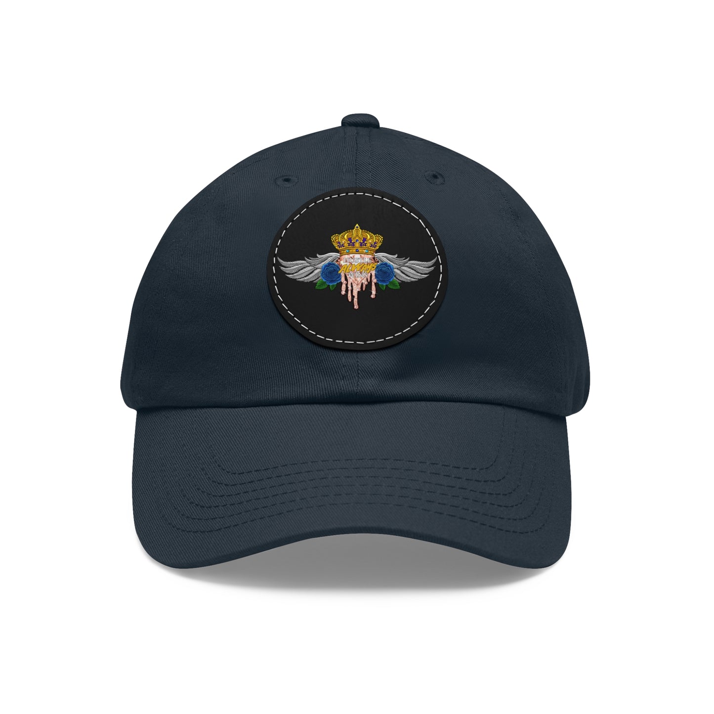 H.A.W Dad Hat with Leather Patch (Round)