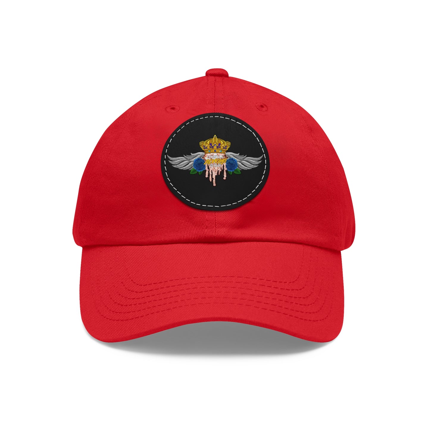 H.A.W Dad Hat with Leather Patch (Round)