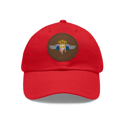 H.A.W Dad Hat with Leather Patch (Round)