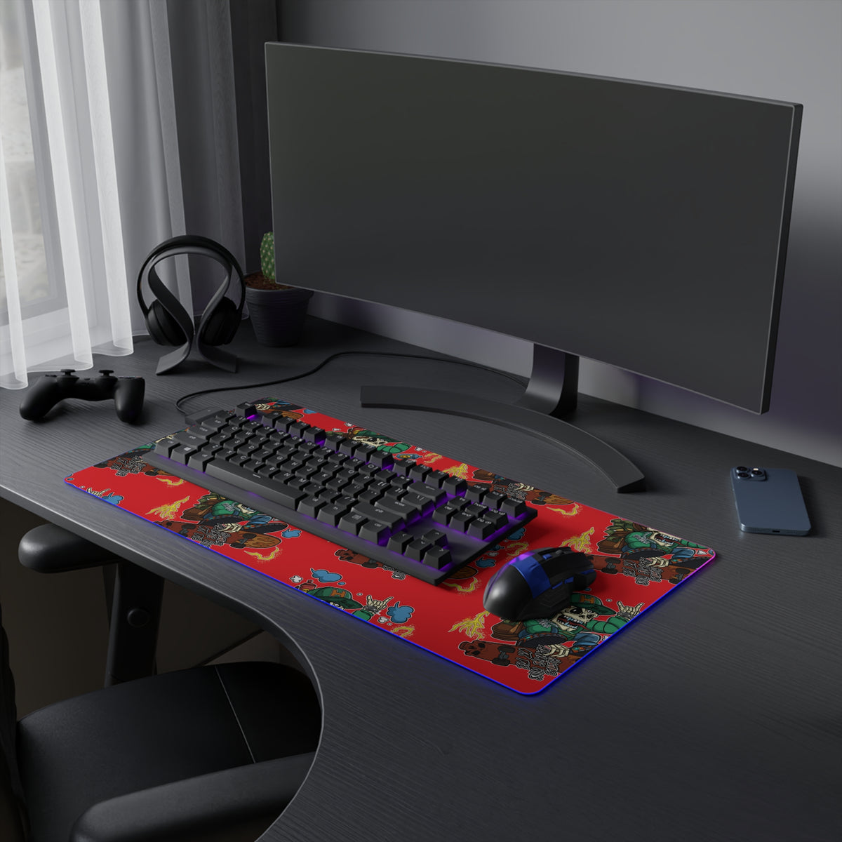 H.A.W LED Gaming Mouse Pad