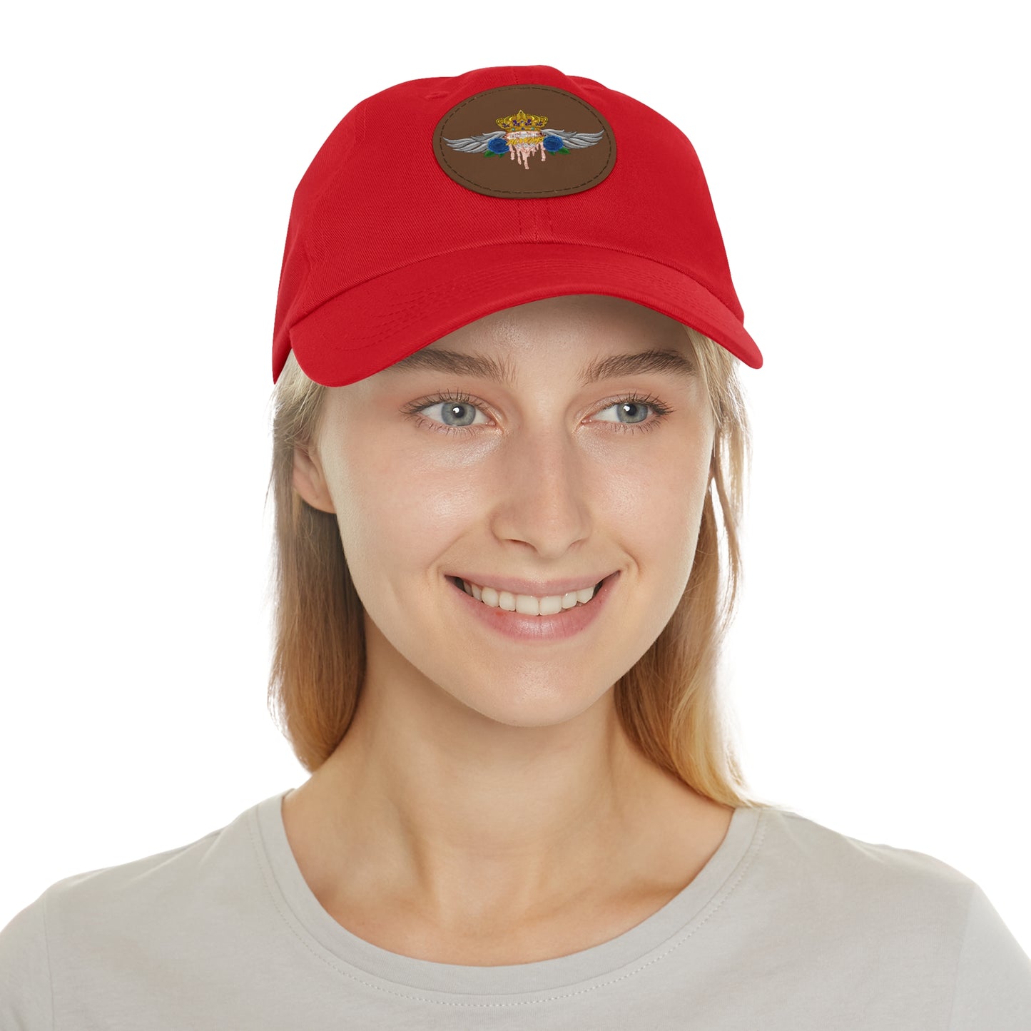 H.A.W Dad Hat with Leather Patch (Round)