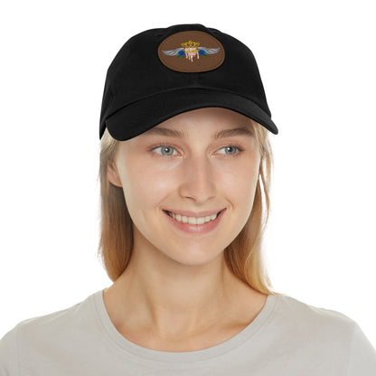 H.A.W Dad Hat with Leather Patch (Round)