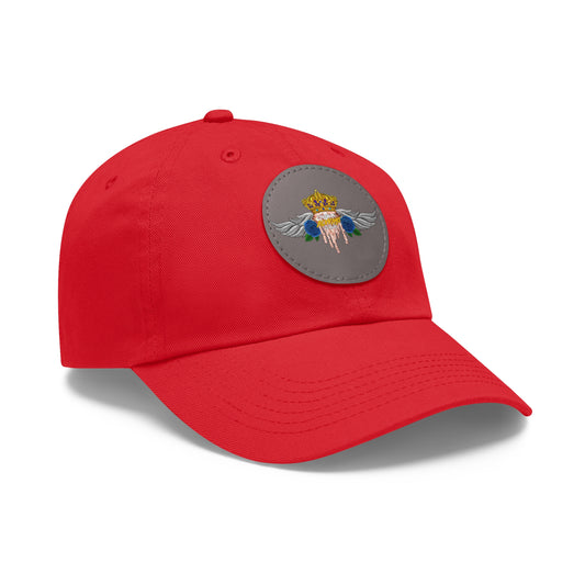 H.A.W Dad Hat with Leather Patch (Round)