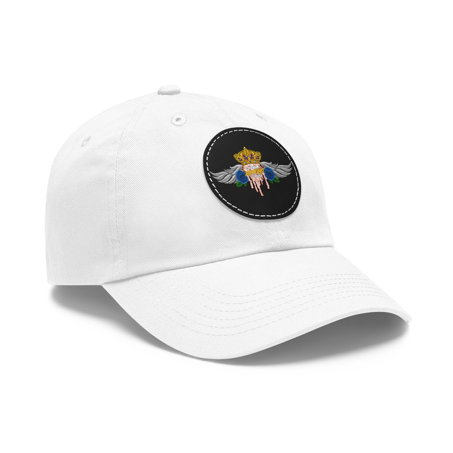 H.A.W Dad Hat with Leather Patch (Round)