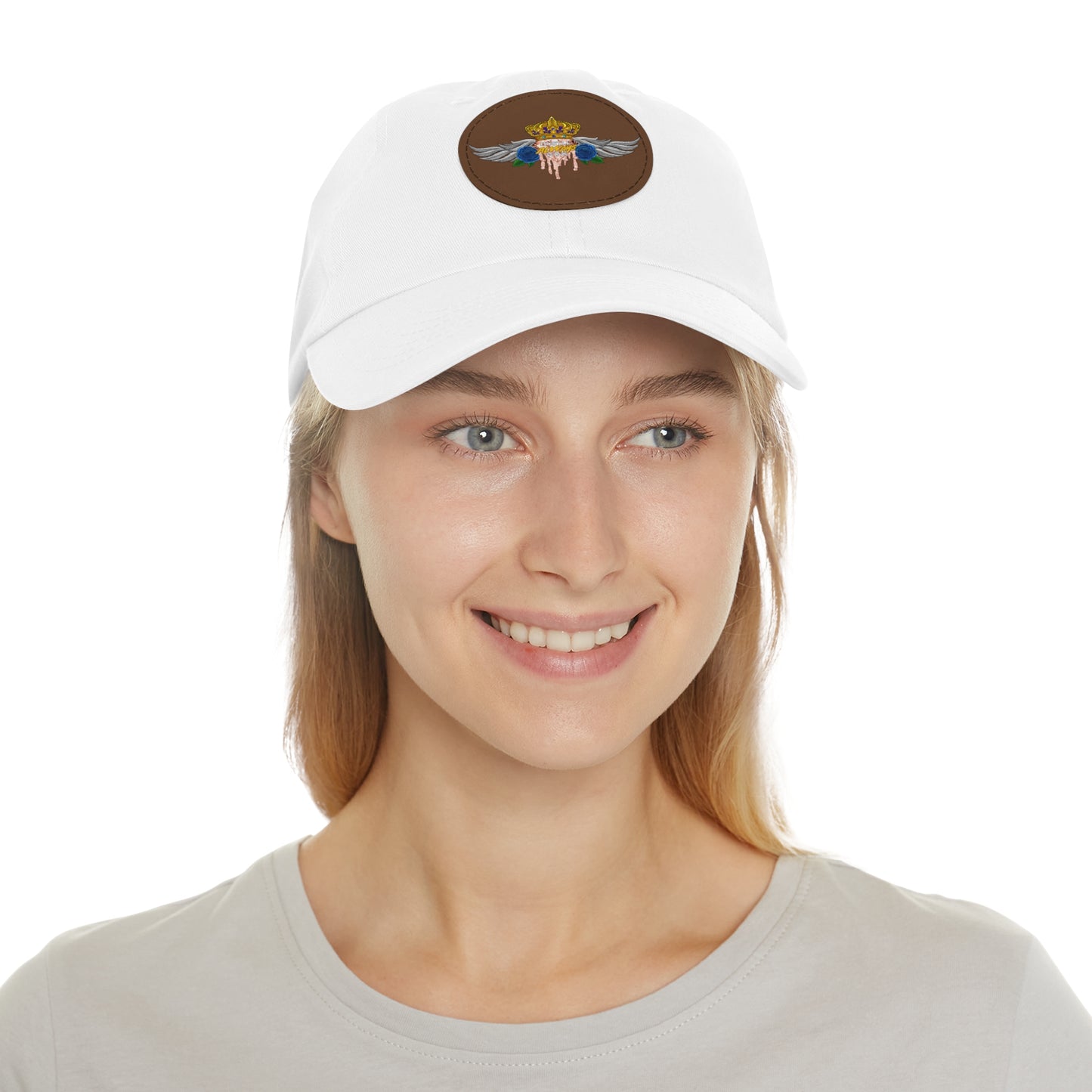 H.A.W Dad Hat with Leather Patch (Round)