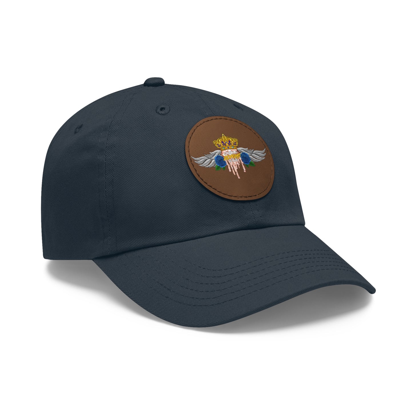 H.A.W Dad Hat with Leather Patch (Round)