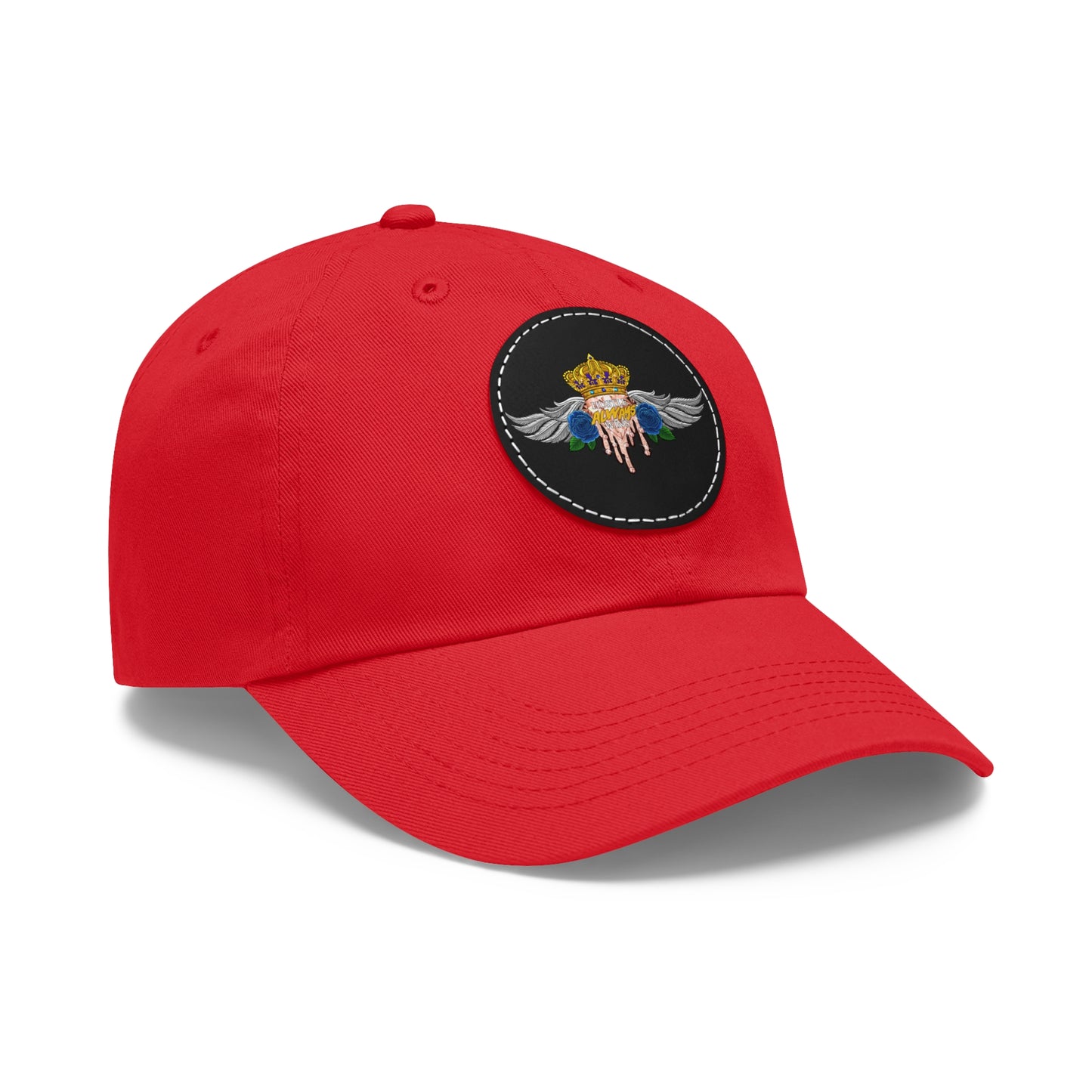 H.A.W Dad Hat with Leather Patch (Round)