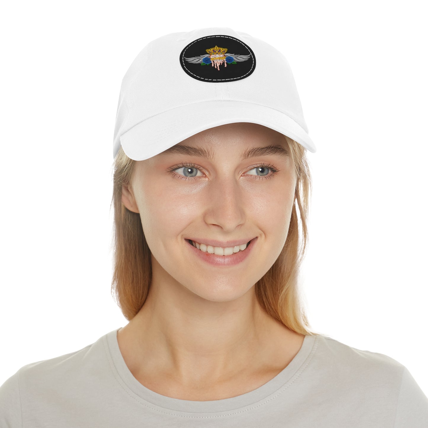 H.A.W Dad Hat with Leather Patch (Round)