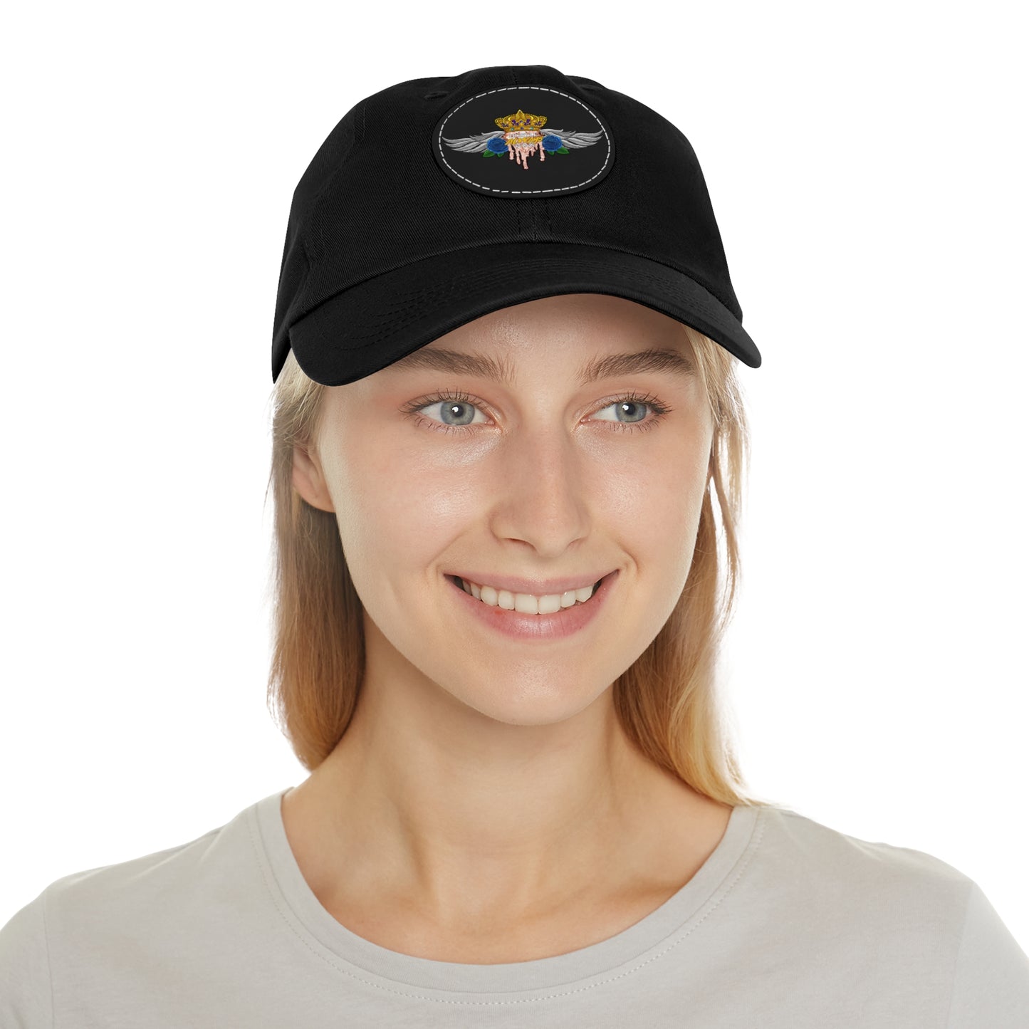 H.A.W Dad Hat with Leather Patch (Round)