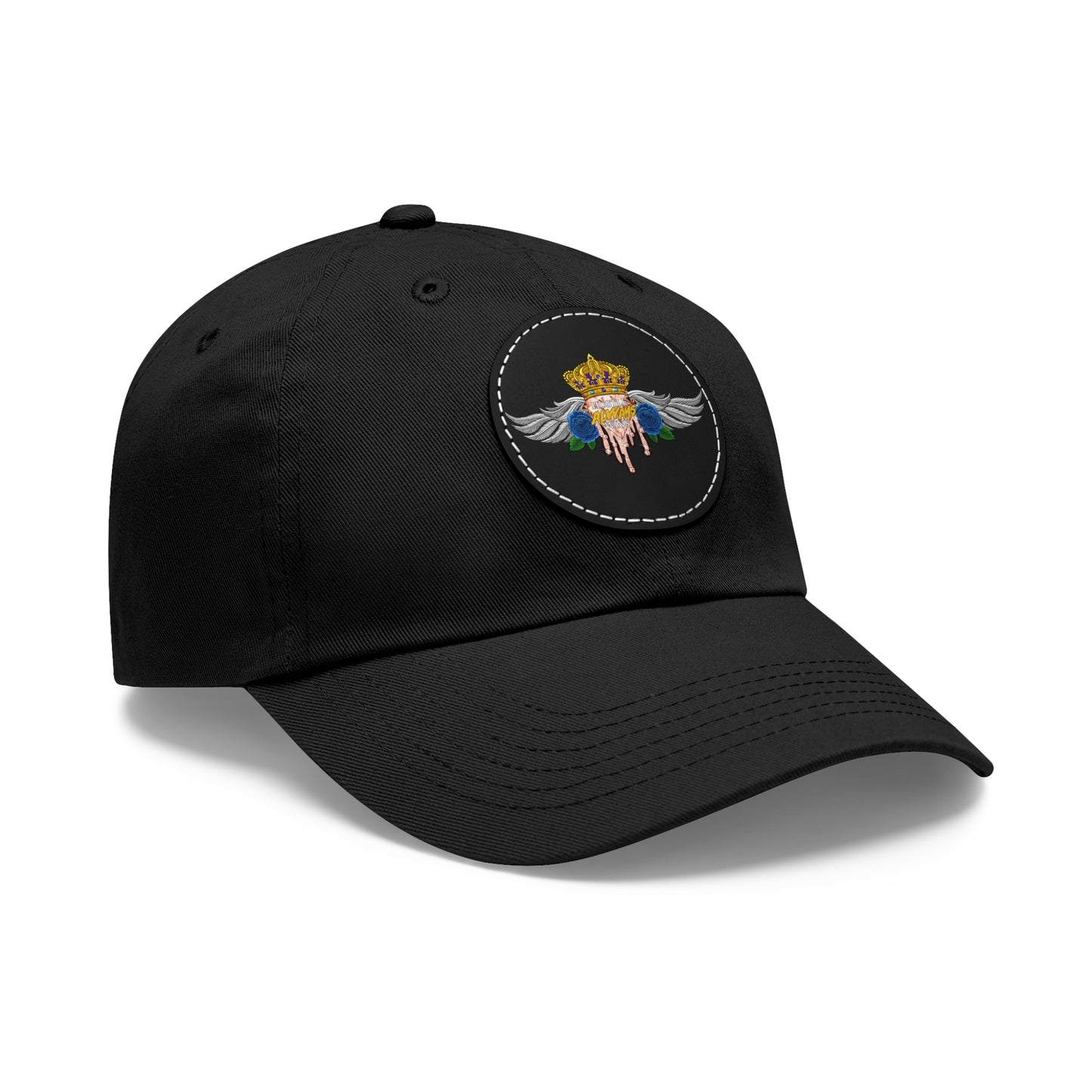 H.A.W Dad Hat with Leather Patch (Round)