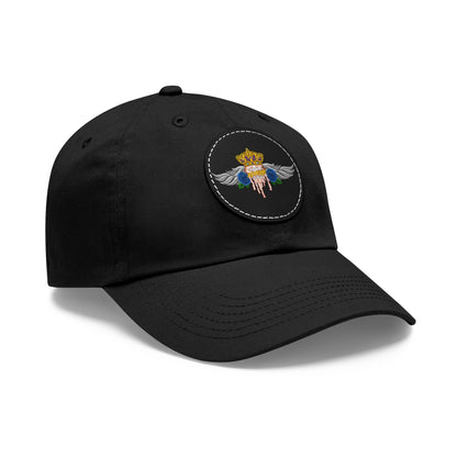 H.A.W Dad Hat with Leather Patch (Round)
