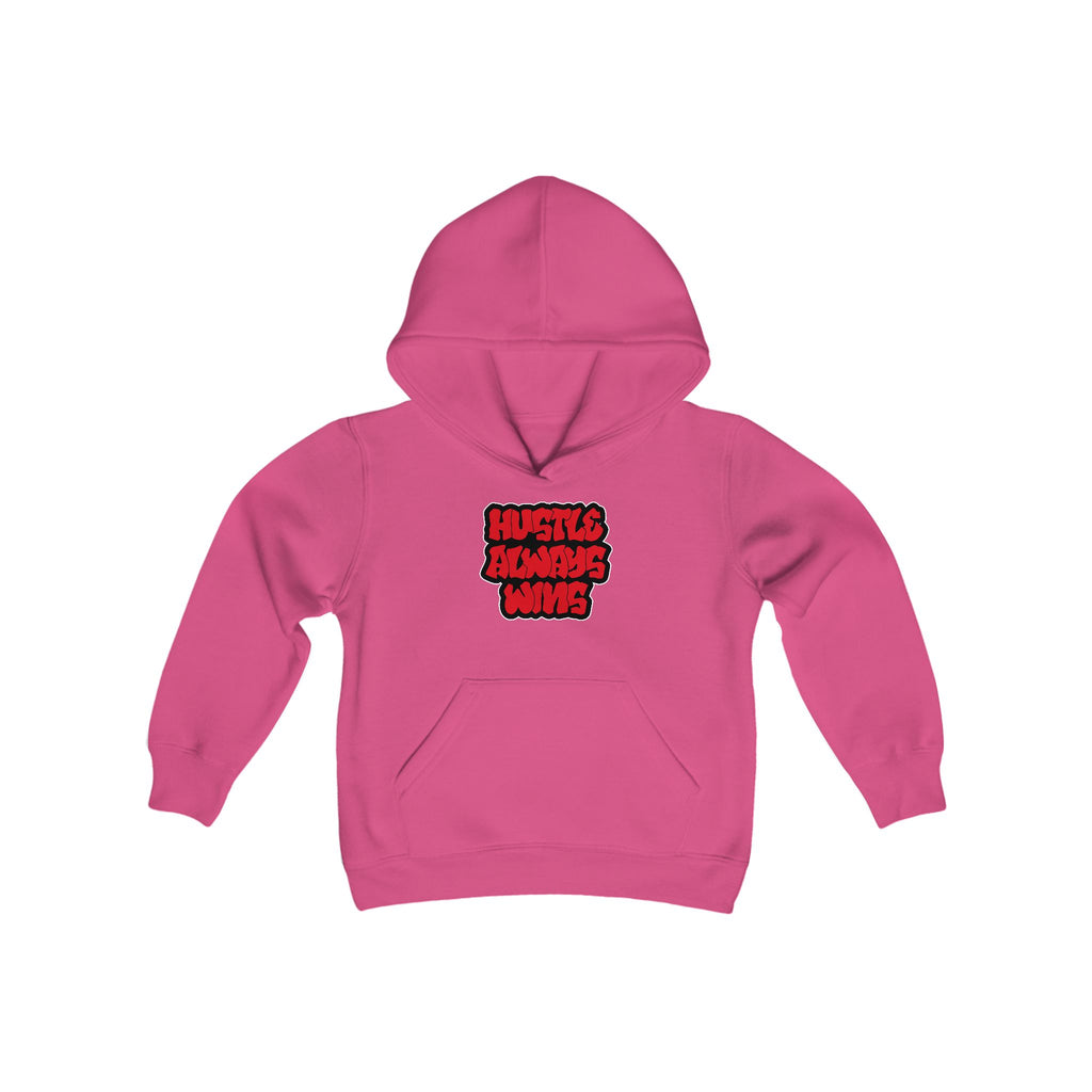 Hustle Always Wins Youth Hooded Sweatshirt