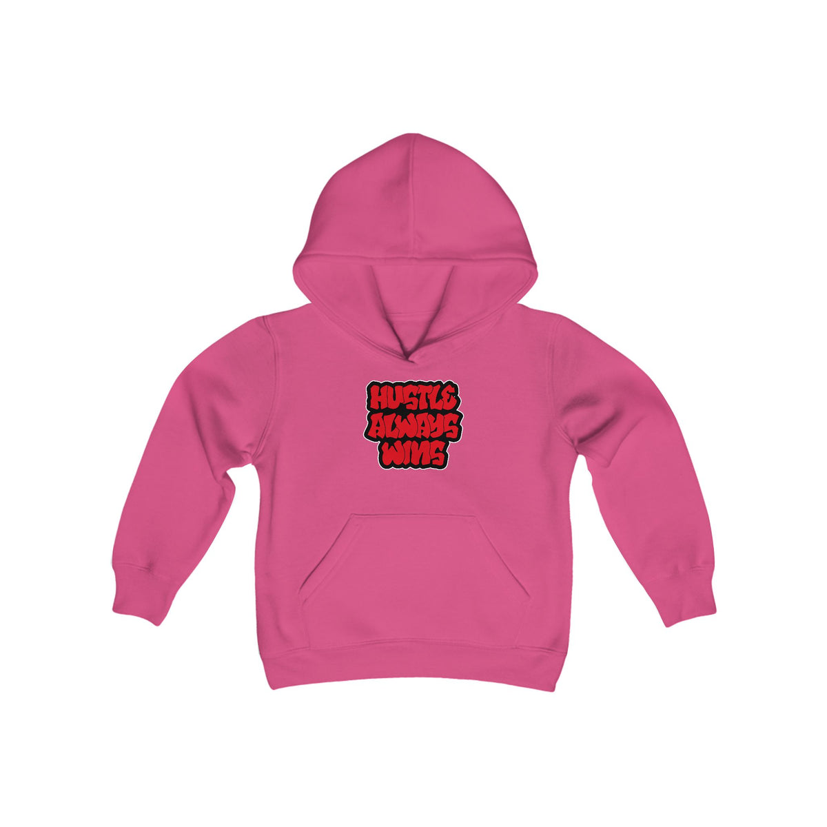 Hustle Always Wins Youth Hooded Sweatshirt
