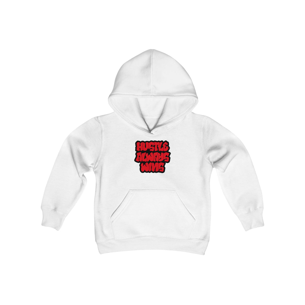 Hustle Always Wins Youth Hooded Sweatshirt